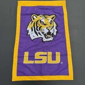 LSU Tigers Garden Flag and Yard/Window Banner- Double Sided 43" x‎ 28"